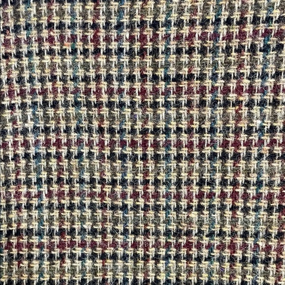 Pierre Dumas Brown Checkered Blazer with Suede collar - Picture 7 of 8